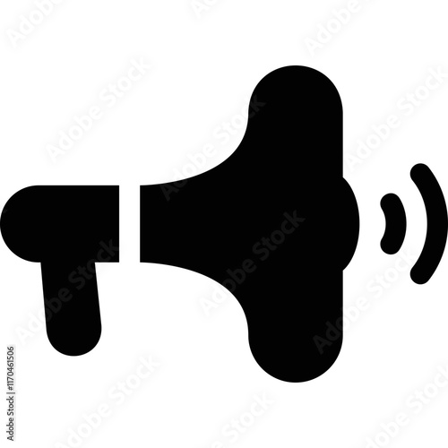 Simple vector icon megaphone
