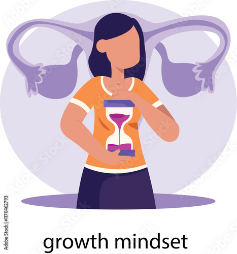 growth mindset Vector Illustration