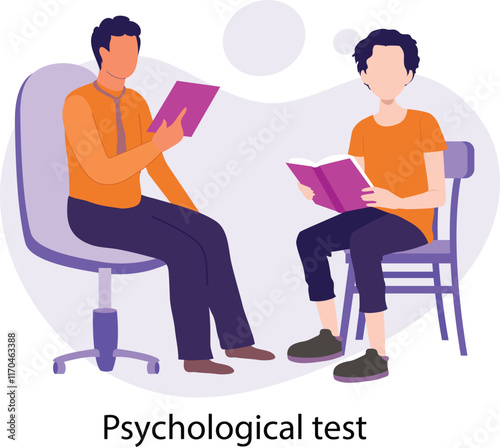 Psychological test Vector Illustration