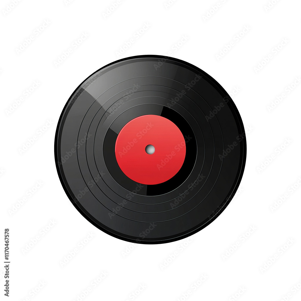 Vector vinyl record on an isolated white background Vector vinyl record on an isolated white background