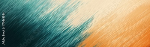 Gradient of muted pencil strokes creating a minimalist artwork with subtle texture variations in green and orange hues
