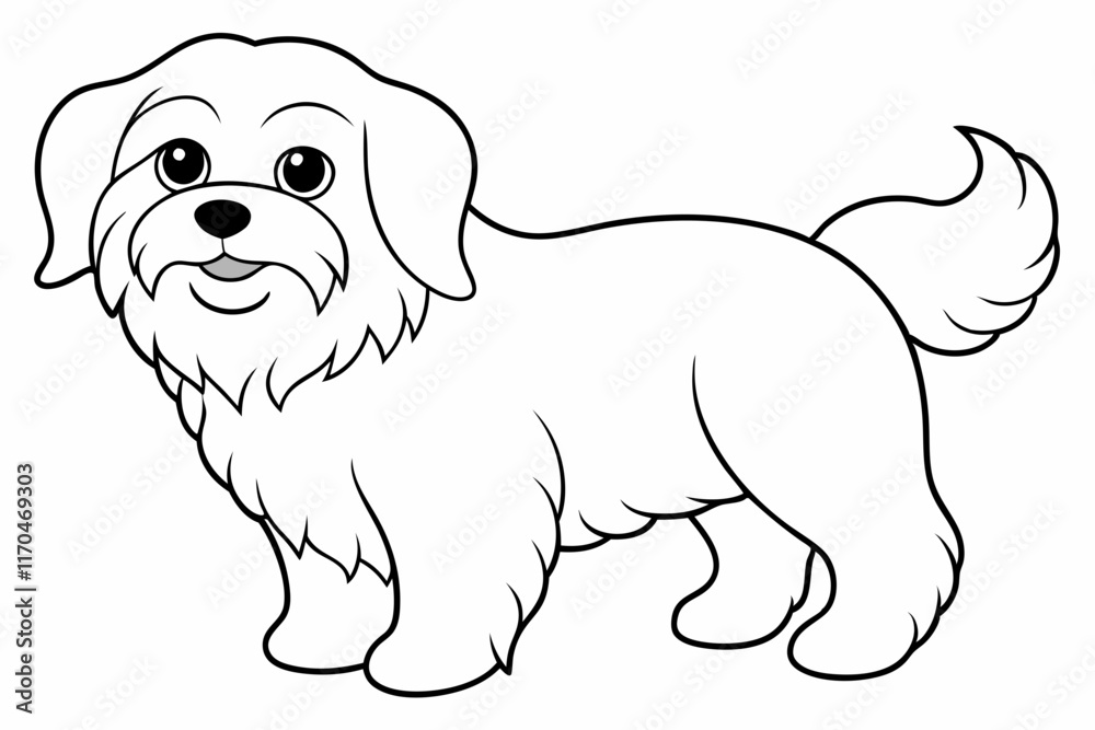 Coloring Page Template with Cute Designs Coloring Page Template with Cute Designs