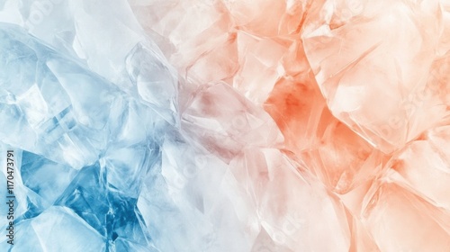 Wallpaper Mural Abstract design featuring soft pencil strokes in pastel colors creating a serene backdrop of light orange and blue tones Torontodigital.ca