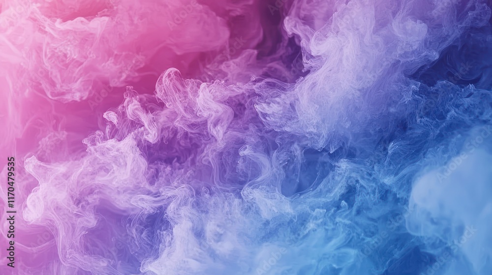 Abstract Swirling Pink and Blue Ink Clouds Abstract Swirling Pink and Blue Ink Clouds