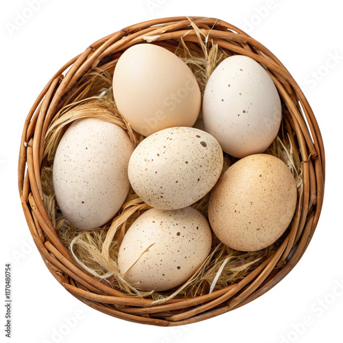 Wallpaper Mural eggs in a basket Torontodigital.ca