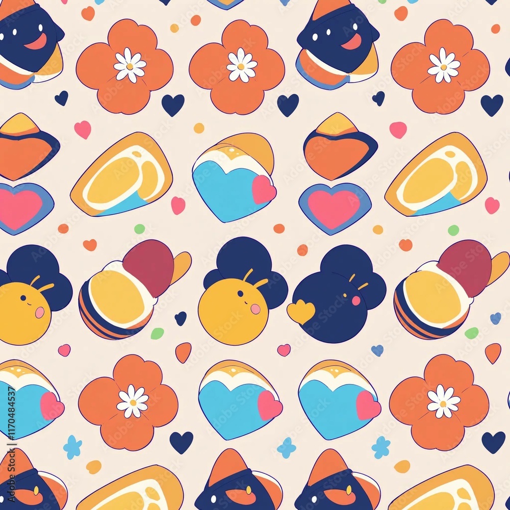 Fototapeta premium seamless pattern with animals