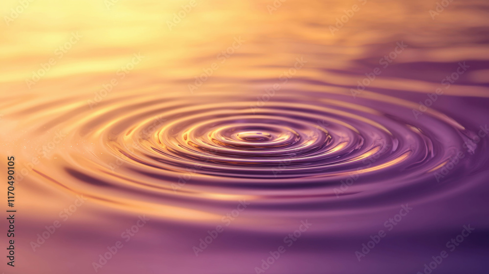 Serene Water Ripples in Sunset Colors Capturing Positive Vibrations of Nature Serene Water Ripples in Sunset Colors Capturing Positive Vibrations of Nature