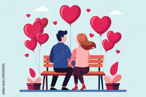 A couple sitting on a wooden bench.