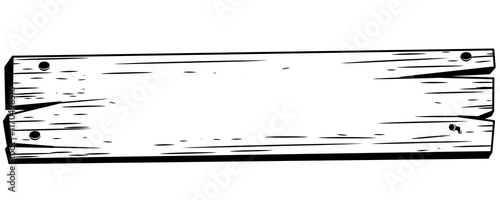 Sketch set of wooden signposts and signboards. Hand drawn vector illustration. Isolated on white background.