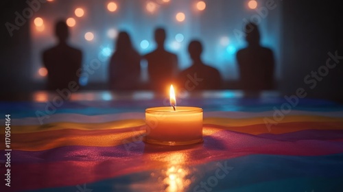 Candlelit Vigil for Transgender Day of Remembrance Supporting Equality and Awareness photo