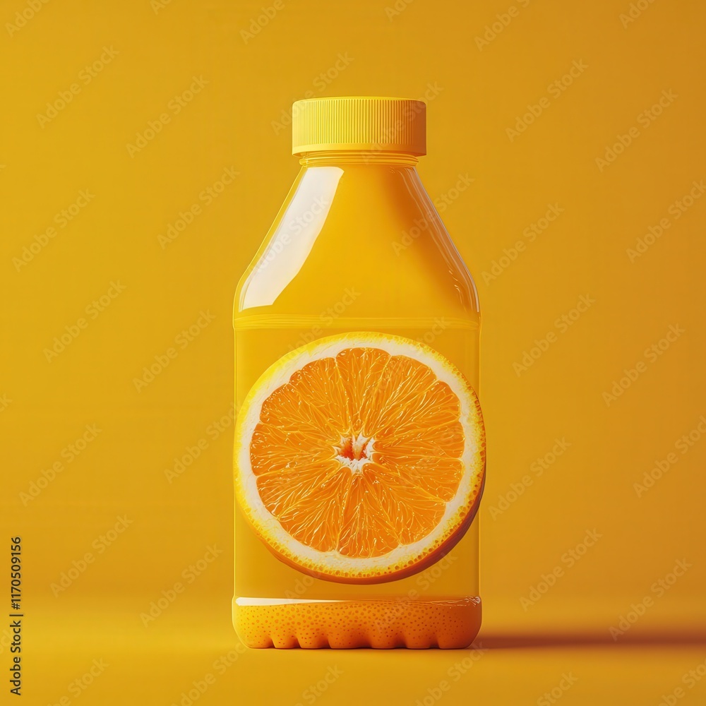 custom made wallpaper toronto digitalproduct bottle advertisement with an orange placed inside.