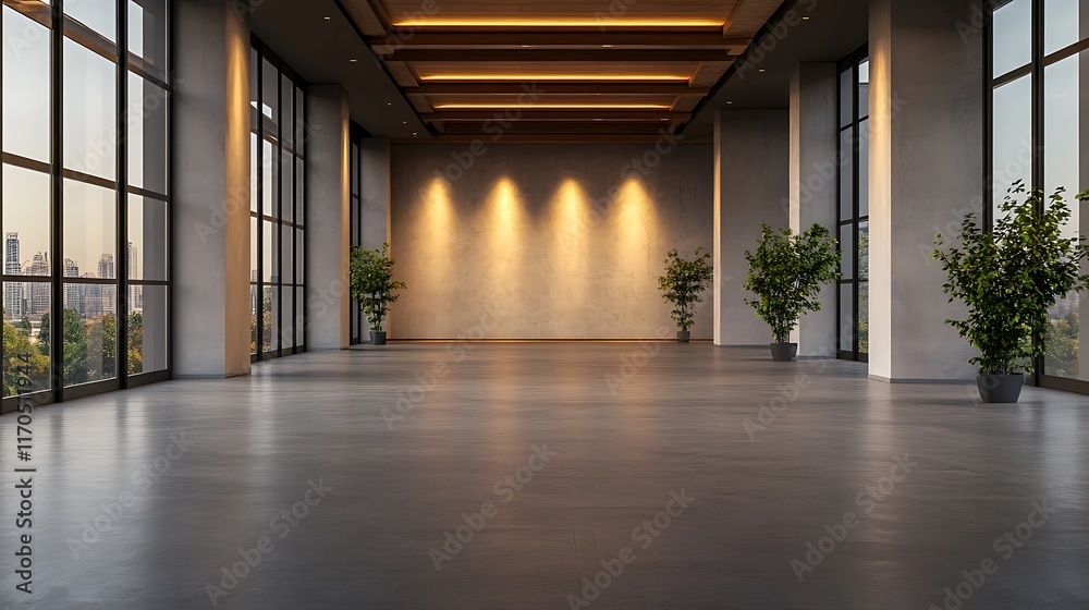 Fototapeta premium banner mockup convention hall