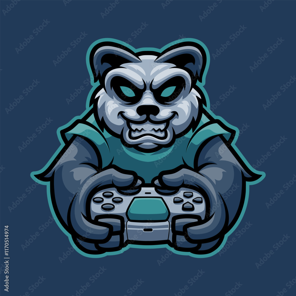 Fototapeta premium Panda Animal Mascot Vector Illustration is perfect for your brand business