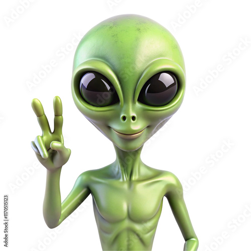 green alien monster photo