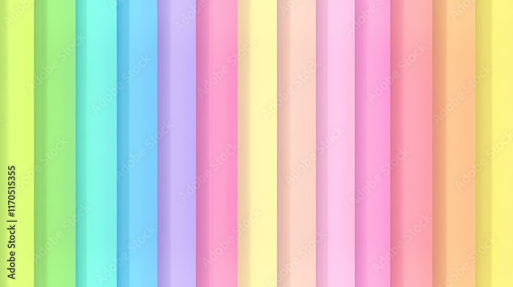 Vertical Pastel-Colored Stripes with Gradient Effect Vertical Pastel-Colored Stripes with Gradient Effect
