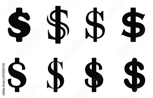 dollar symbol vector template design, usd currency symbol design, usd logo icon design template.money vector.dollar icon set.