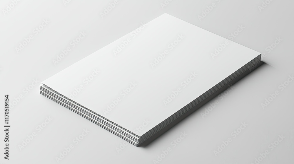 Stack of blank white paper sheets. Stack of blank white paper sheets.