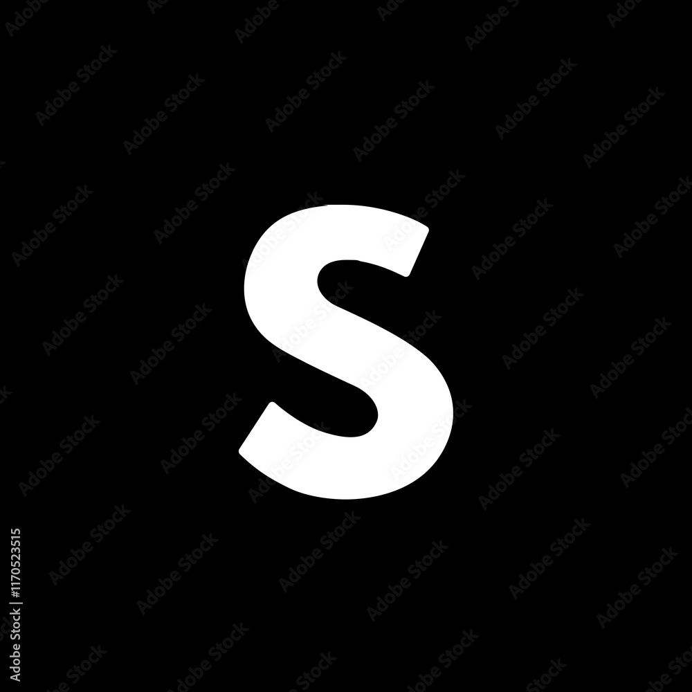 Naklejka premium Letter S