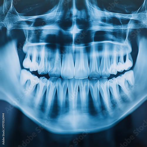 Obraz na płótnie Panoramic dental X-ray w salonie