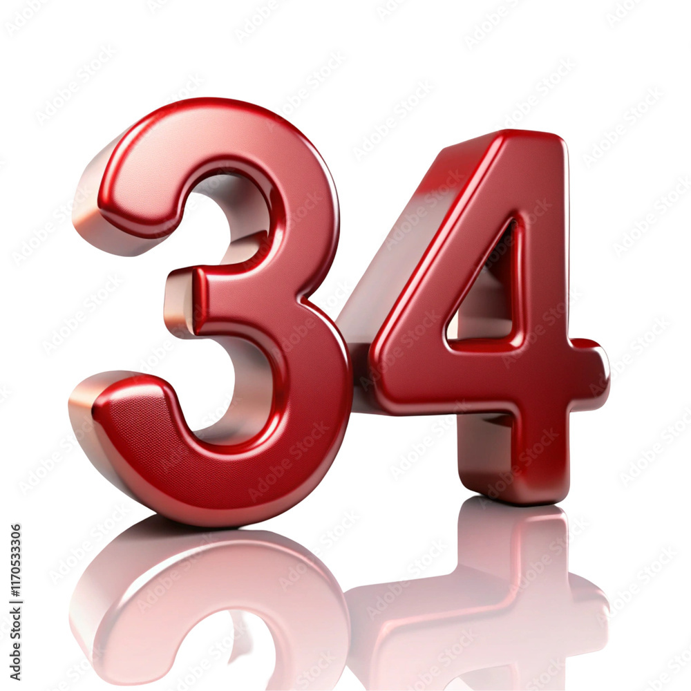 3d red numbers 3d red numbers