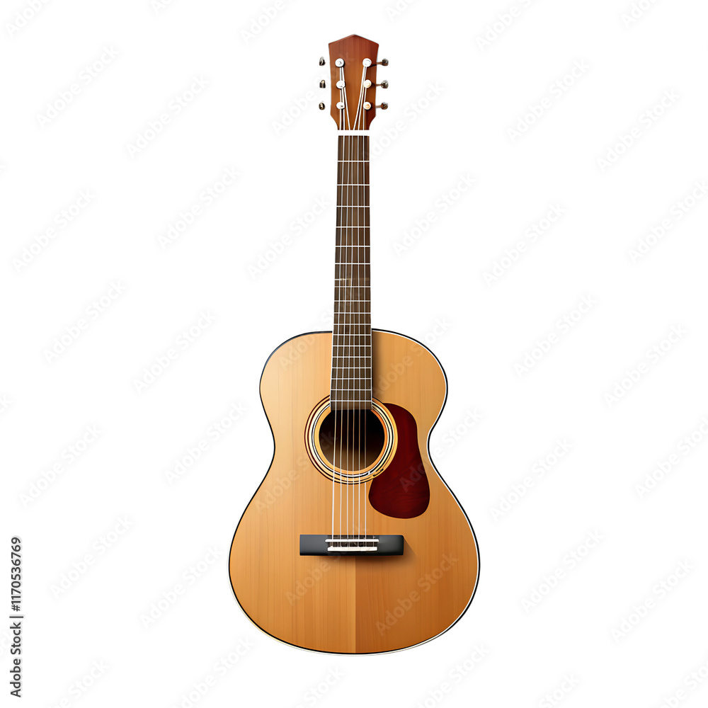 Obraz premium Guitar isolated on transparent background