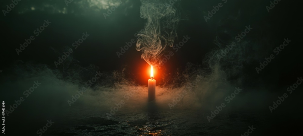 Fototapeta premium The Extinguished Sun, Seasonal Affective Disorder SAD