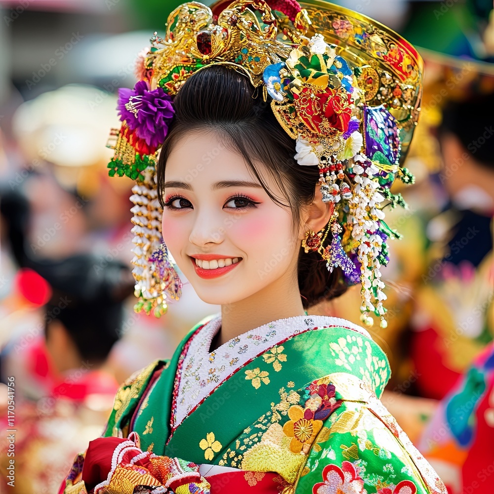 Aoi Matsuri Celebration in Kyoto, Japan