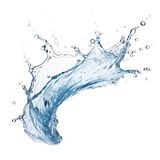fresh water splash isolated on white or transparent png