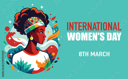 International women's day, happy women's day, mother's day, girls and mom national day for all women's. flyer and poster, wall art, pub, icon and logo graphic text with typography