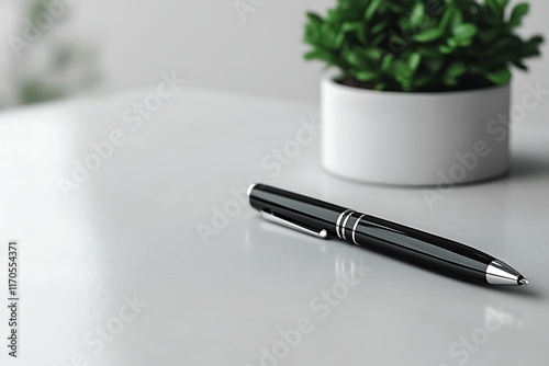 pen mockup custom desk stationery photo