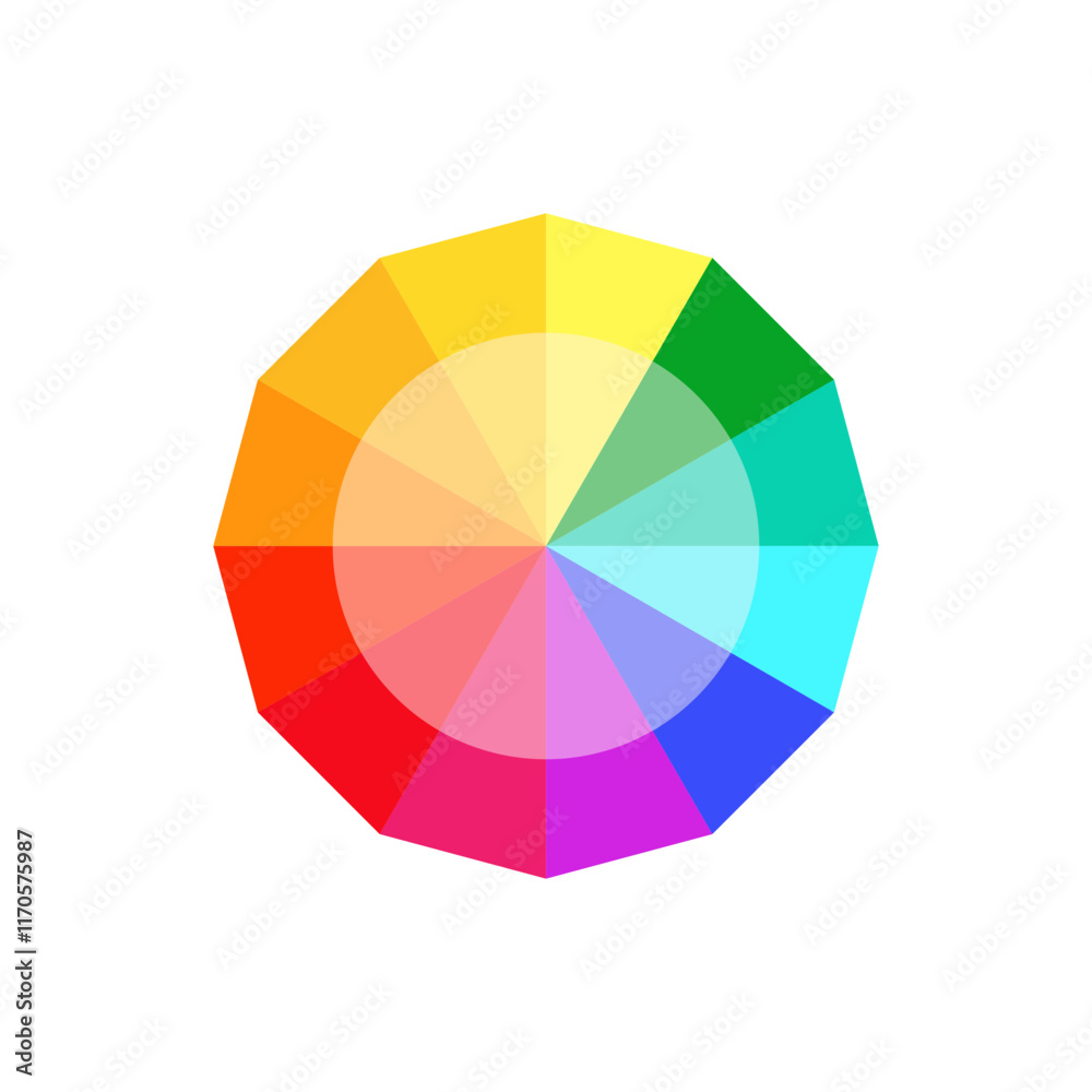 Obraz premium Color wheel | Color Palette | Color Circle | Vibrant Colors | Vibrant Color wheel