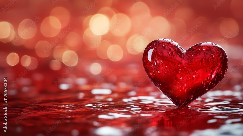 Heart Shaped Drop Abstract Concept Design, Generative AI Heart Shaped Drop Abstract Concept Design, Generative AI