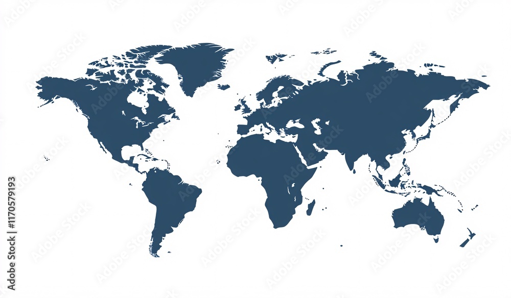 Naklejka premium map of the world