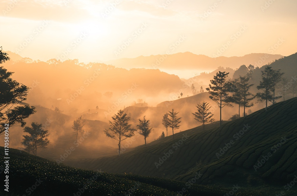 Obraz premium sunrise in the mountains