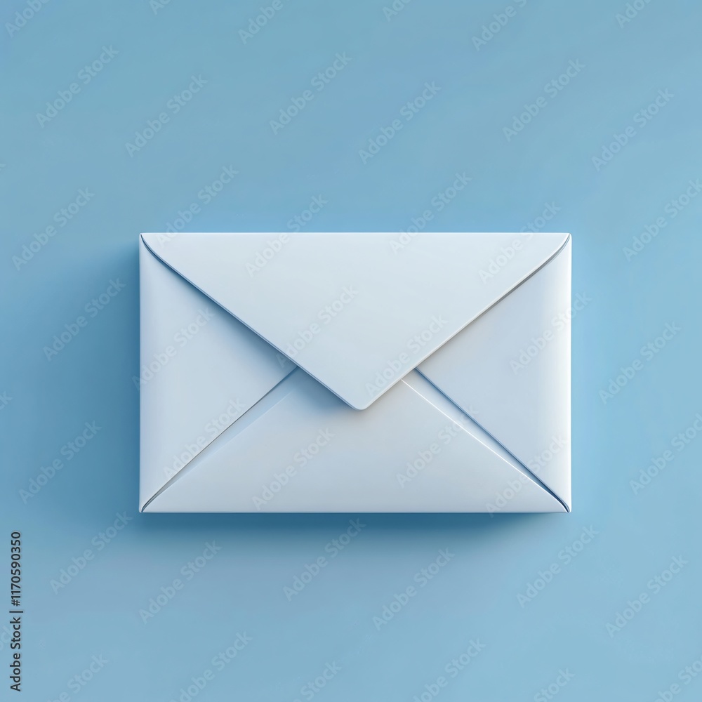 Simple Envelope Icon with Minimalist Style Simple Envelope Icon with Minimalist Style