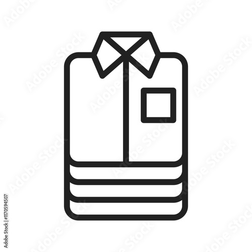 Folded Clothes icon vector image. Suitable for mobile apps, web apps and print media.