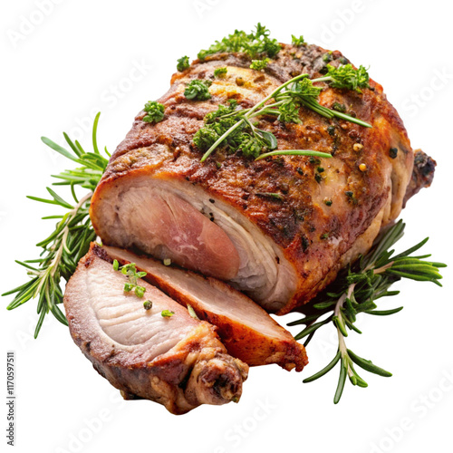 grilled meat with vegetables
