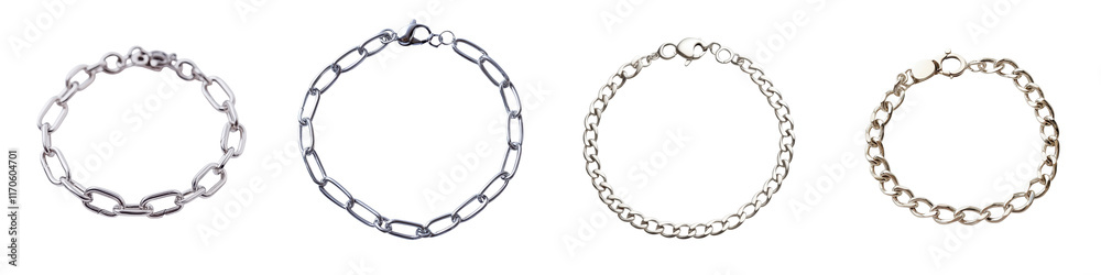Collection of elegant and stylish metal jewelry bracelets in a variety of modern minimalist and chic designs These fashion accessories feature sleek contemporary and sophisticated styles with shiny Collection of elegant and stylish metal jewelry bracelets in a variety of modern minimalist and chic designs These fashion accessories feature sleek contemporary and sophisticated styles with shiny