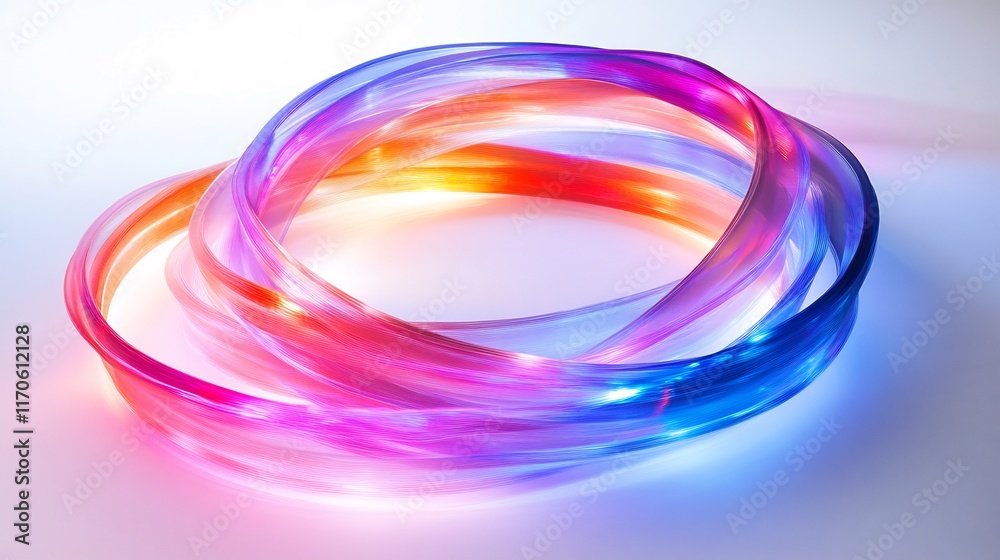 Abstract Colorful Light Rings: A Symphony of Glowing Hues Abstract Colorful Light Rings: A Symphony of Glowing Hues