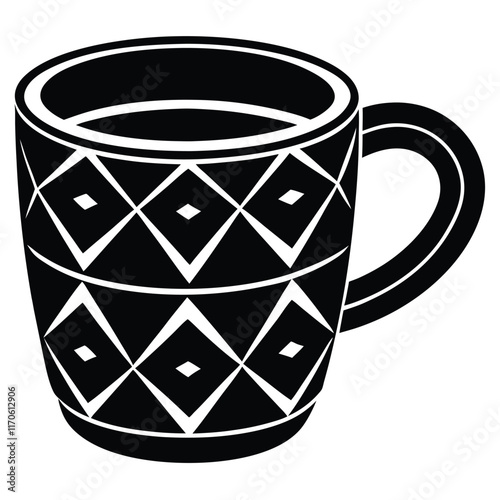 Fantastic pattern coffee mug vector file  