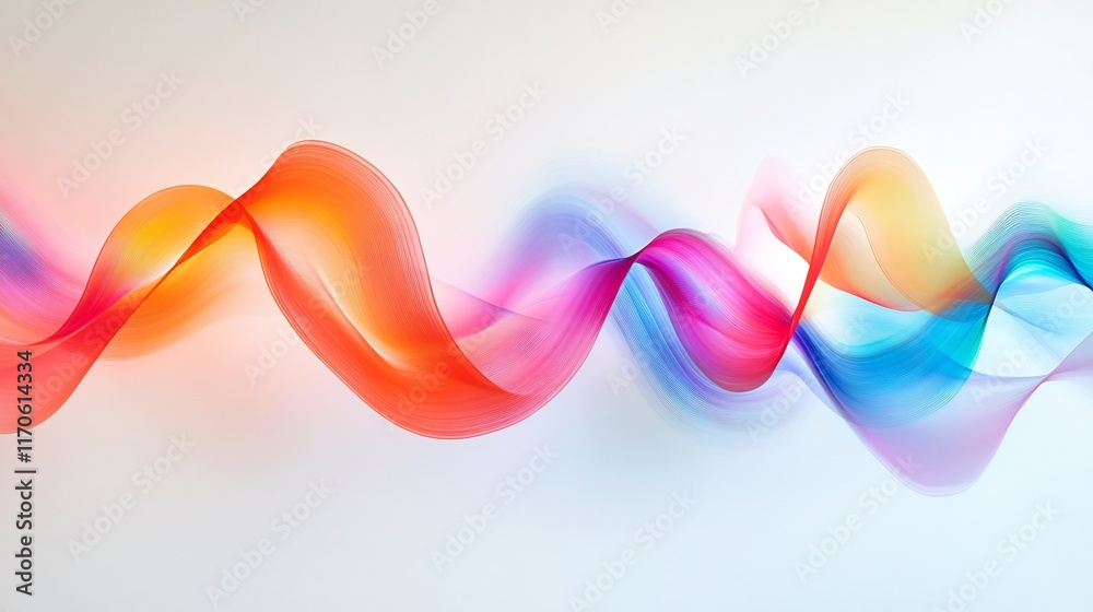 Abstract Colorful Waves: A Symphony of Hues Abstract Colorful Waves: A Symphony of Hues