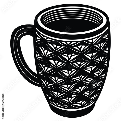 Fantastic pattern coffee mug vector file  