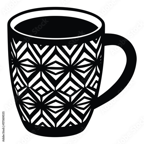 Fantastic pattern coffee mug vector file  