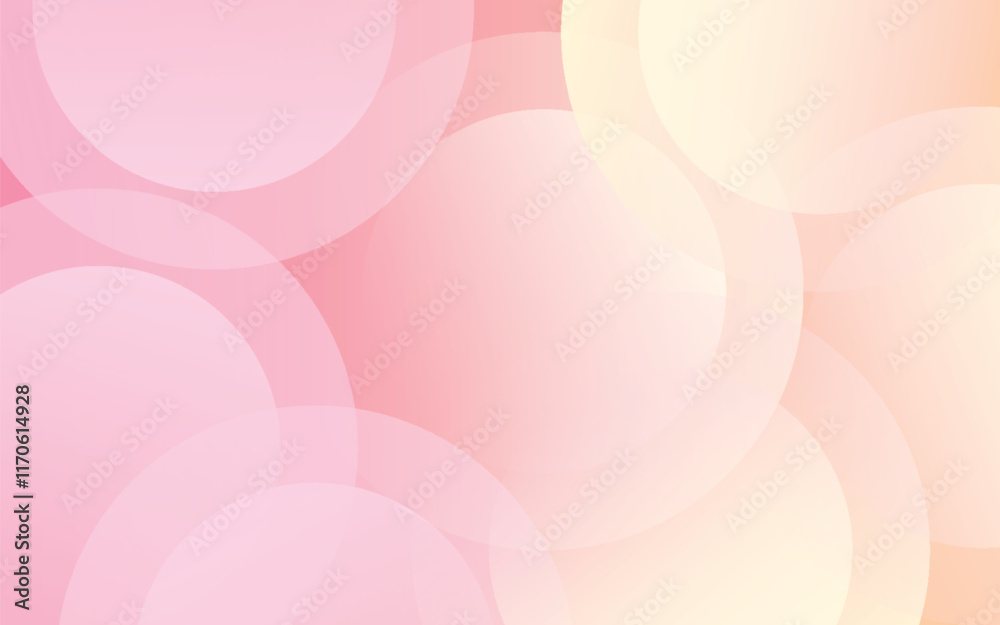 Obraz premium abstract background.modern.minimalist.pink and yellow gradations.circle effect.memphis.trendy .eps 10