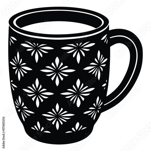 Fantastic pattern coffee mug vector file  