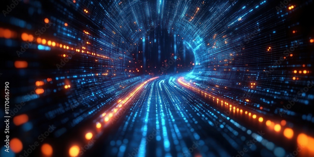Futuristic Digital Background with Vibrant Light Trails and Abstract Technology Design Futuristic Digital Background with Vibrant Light Trails and Abstract Technology Design