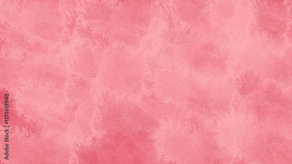 Pink watercolor texture creating a delicate and cloudy effect, ideal for backgrounds and artistic compositions