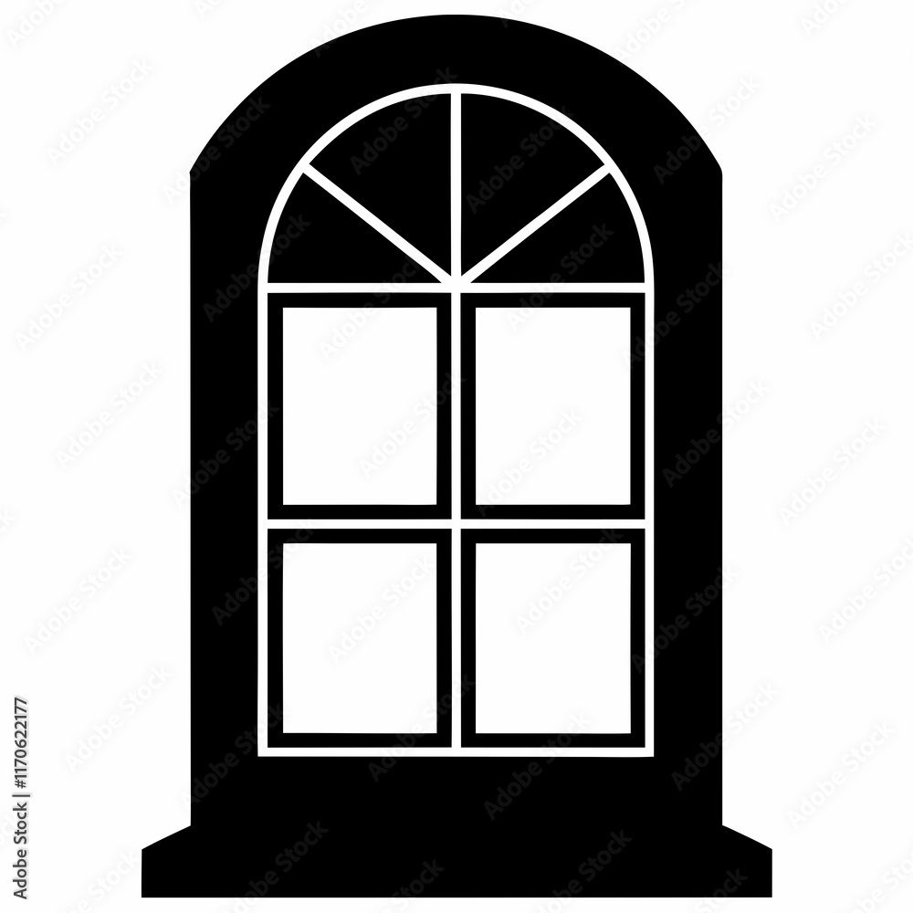 IDE Window Black Silhouette Vector Art IDE Window Black Silhouette Vector Art