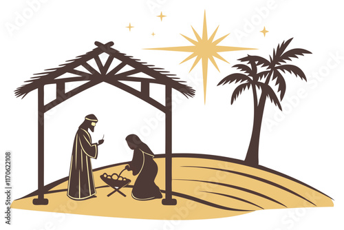 nativity scene with jesus