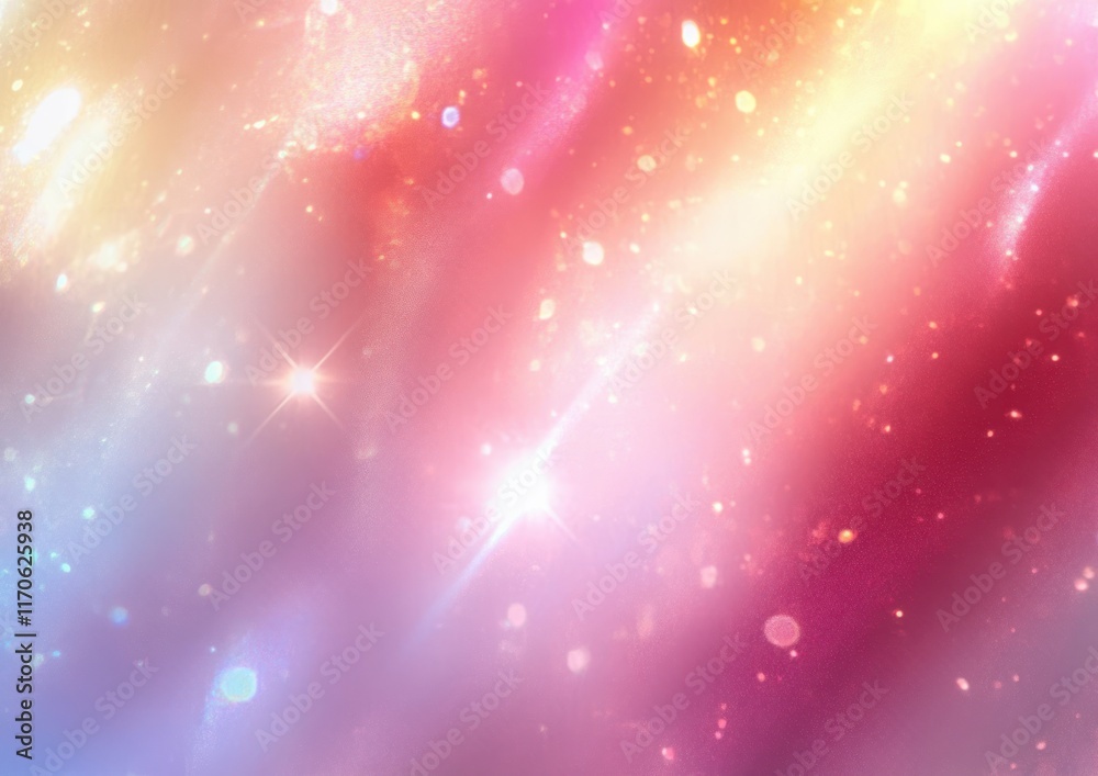 Fototapeta premium Light Overlay Flare Glossy Background Texture Ethereal Dreamy Pastel Colors Shimmering Light Effects